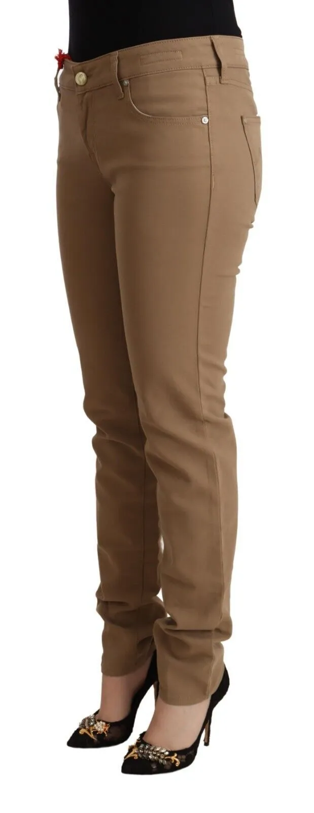Jacob Cohen Baumwoll-Stretch Skinny Damenhose mit mittlerer Taillenhöhe