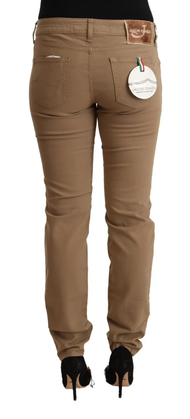 Jacob Cohen Baumwoll-Stretch Skinny Damenhose mit mittlerer Taillenhöhe