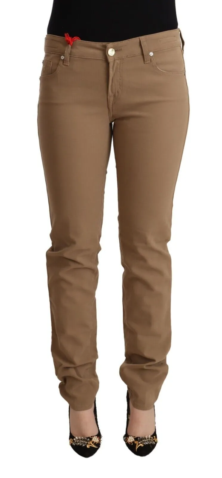 Jacob Cohen Baumwoll-Stretch Skinny Damenhose mit mittlerer Taillenhöhe