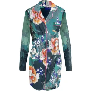 Johnny Was Damen Tura Langarm Nachthemd Freizeitmode Multi