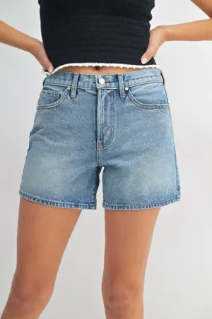 Just Black Denim Die Vintage High Rise Shorts