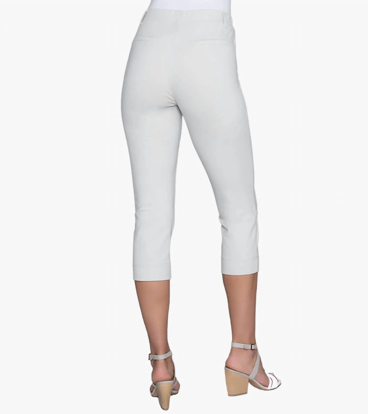 Perfekt geschnittene Cropped Pants in Birkenfarbe