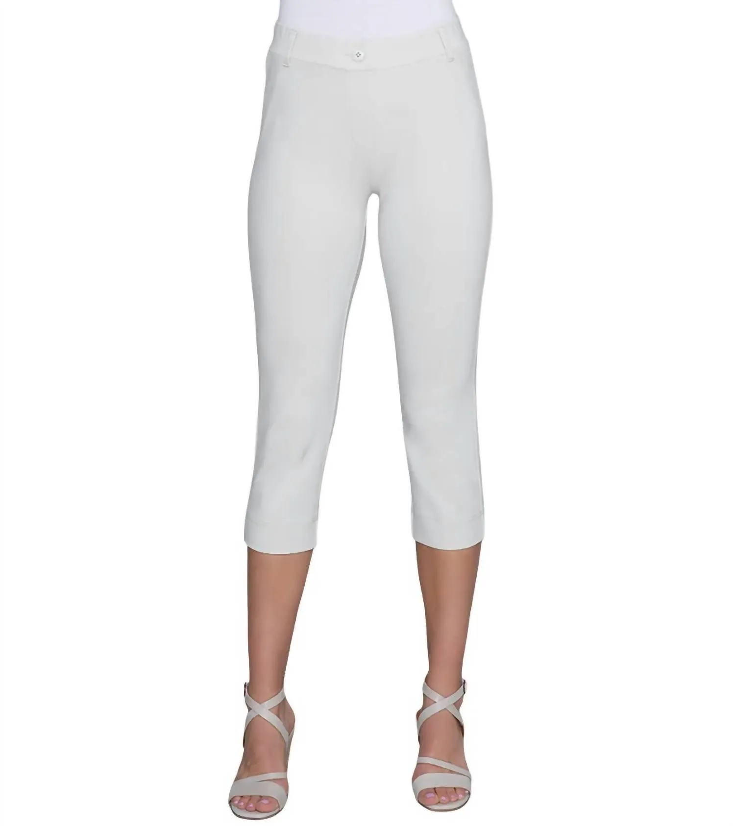 Perfekt geschnittene Cropped Pants in Birkenfarbe