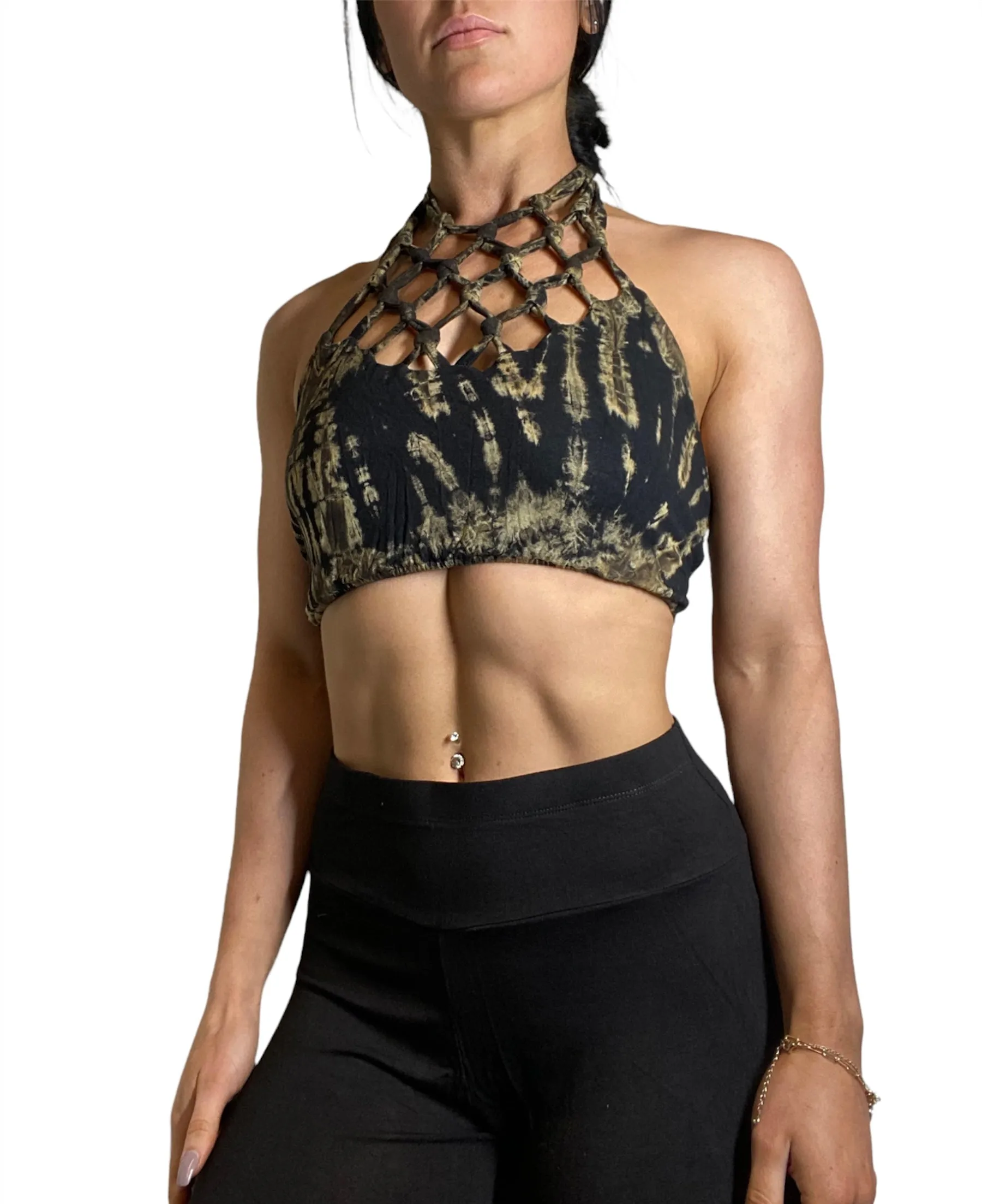 Kathmandu Batik-Halter-Crop-Top TH1360