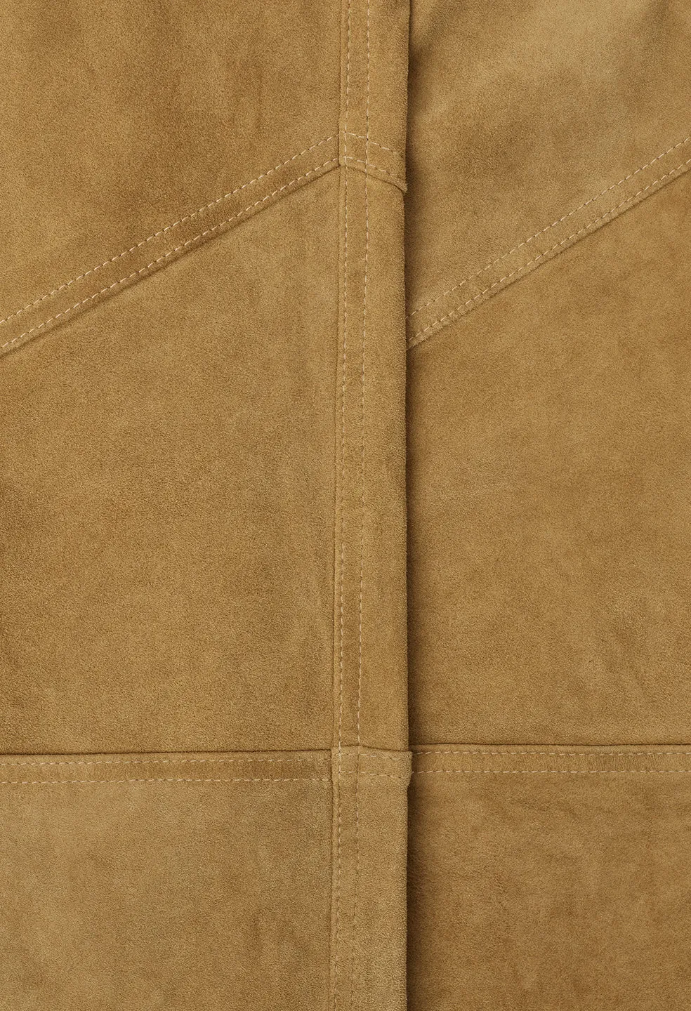 Leder-Escobar-Hose / Beiges Wildleder