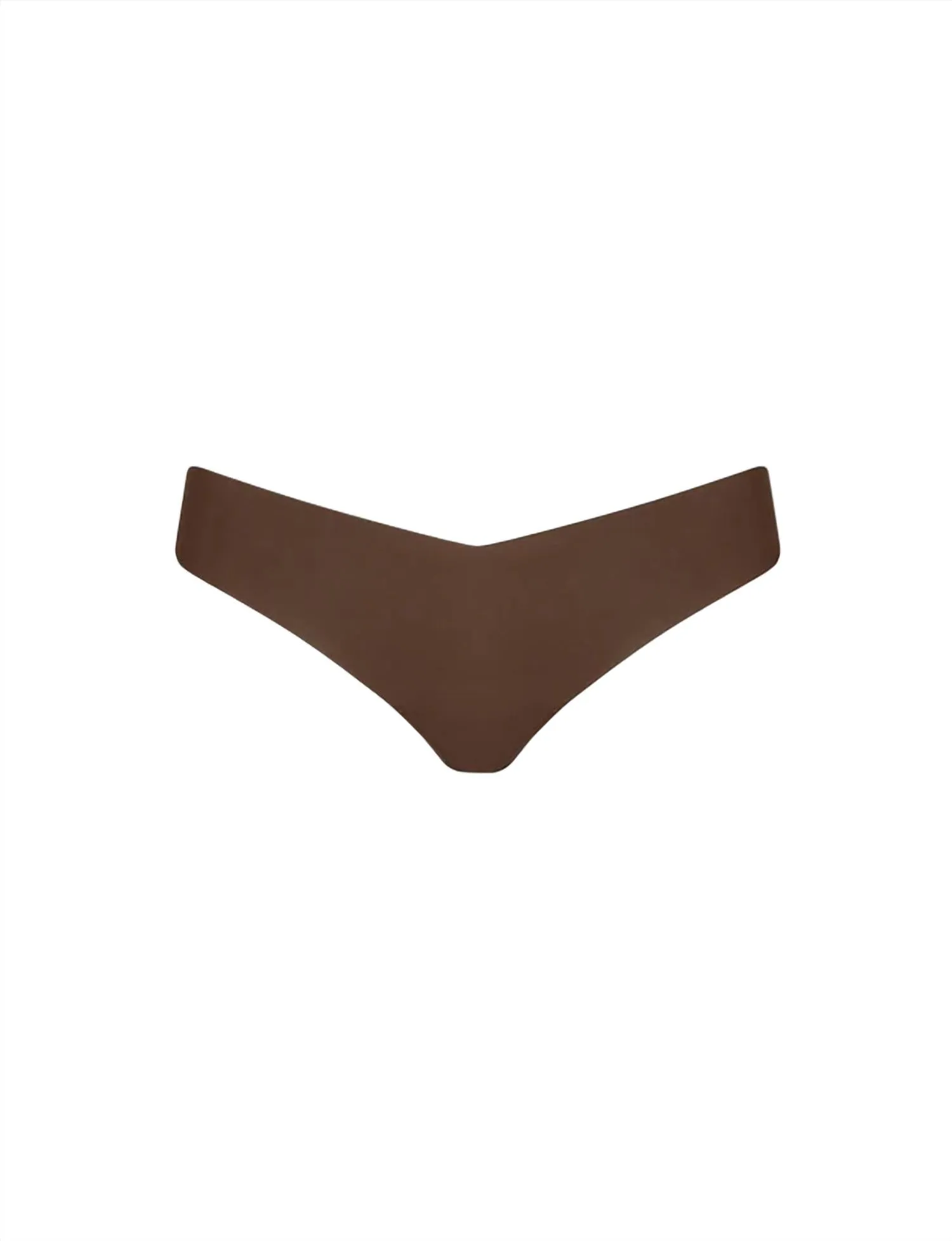 Niedrig geschnittene String-Tanga in Mokka