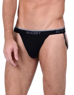 Herren 3er-Pack Stretch Core Jockstraps in Schwarz
