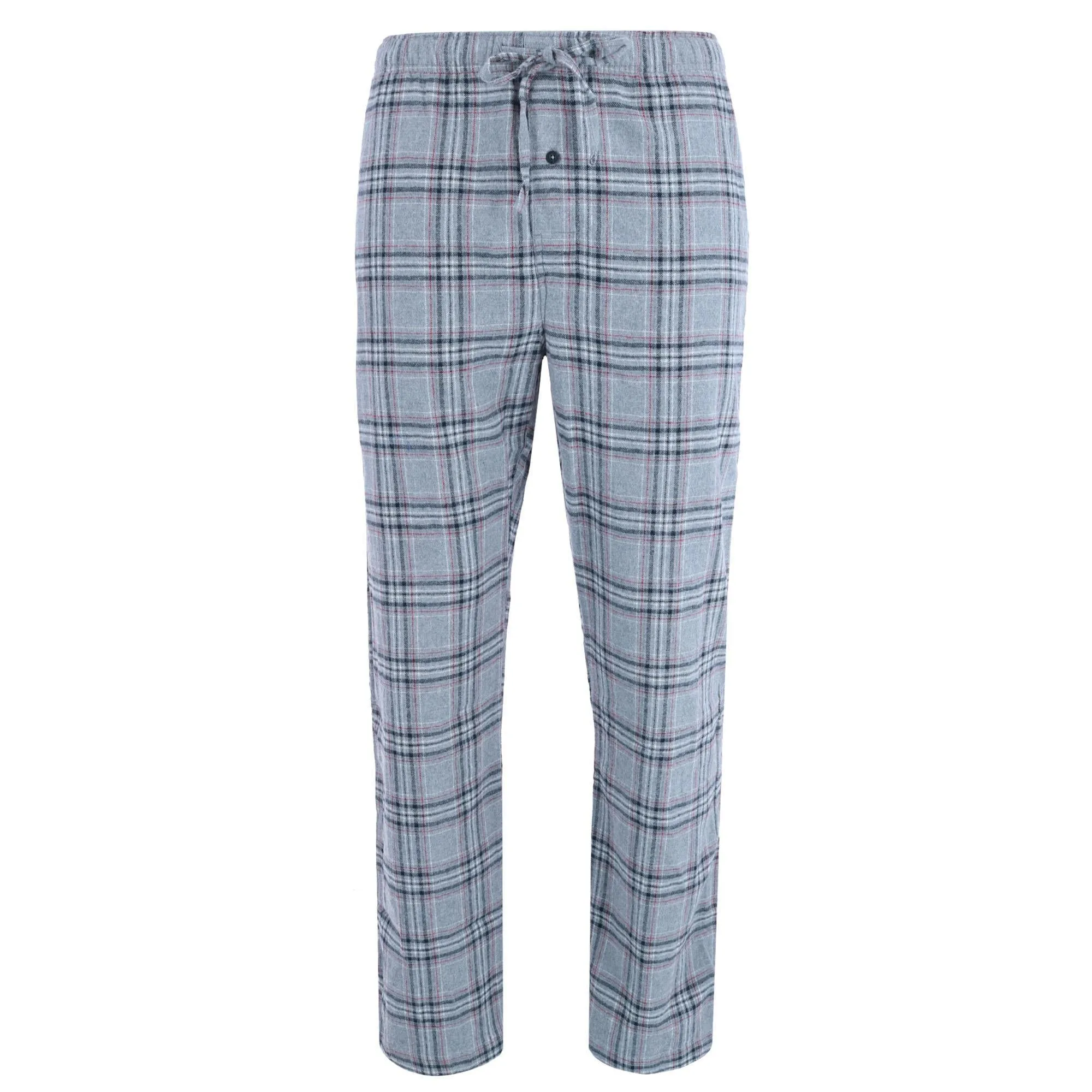 Herren Baumwoll-Langarmhemd & Flanell-Schlafanzughose für Große & Lange