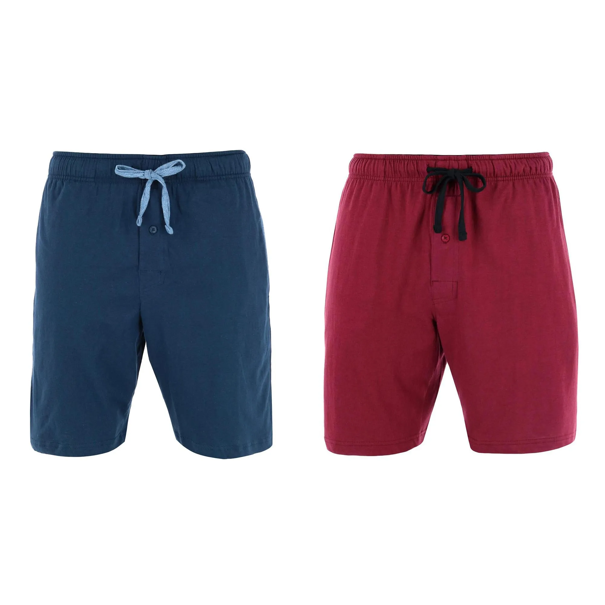 Herren Schlaf- & Lounge-Shorts aus Strick (Größen: groß & lang) - 2er Pack