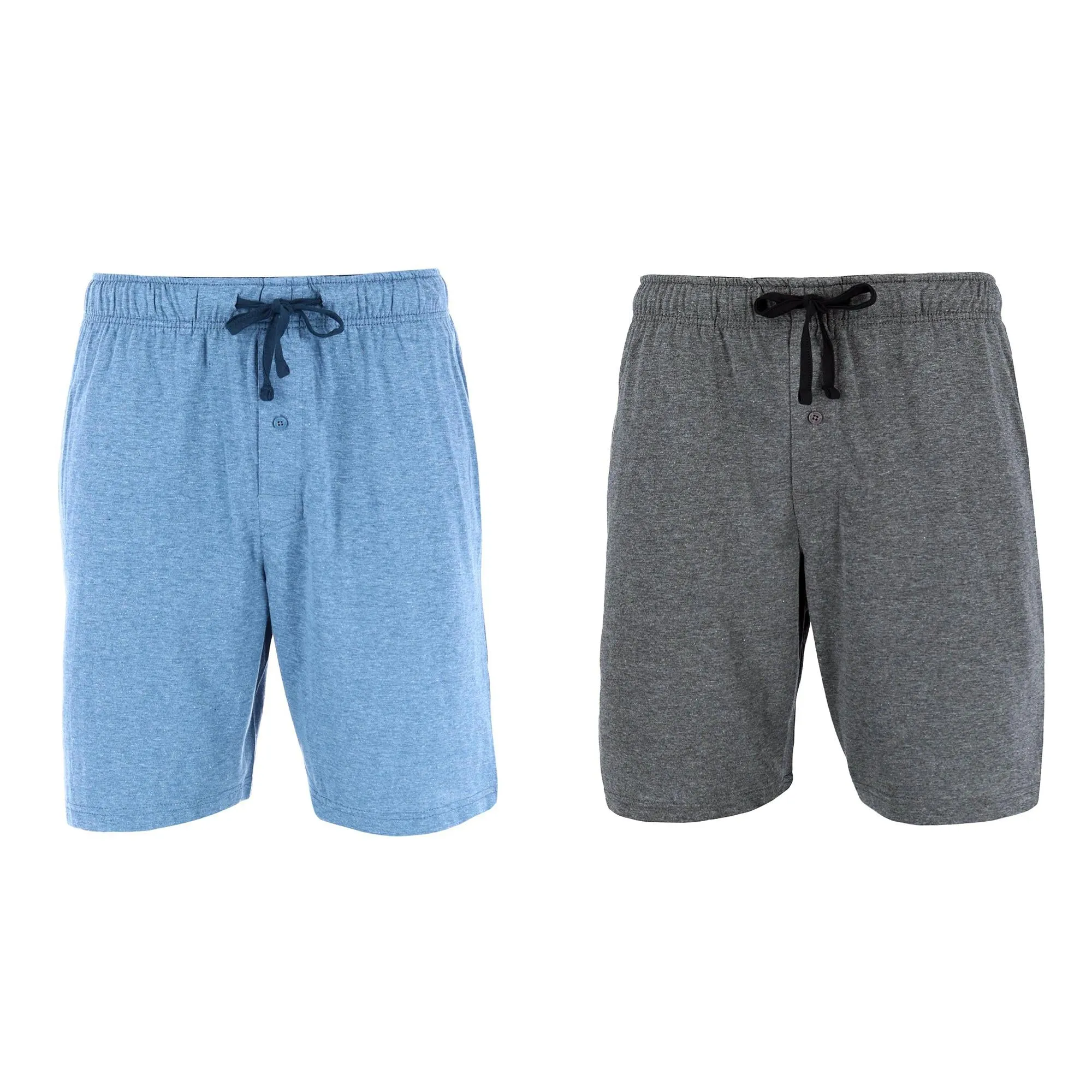 Herren Schlaf- & Lounge-Shorts aus Strick (Größen: groß & lang) - 2er Pack