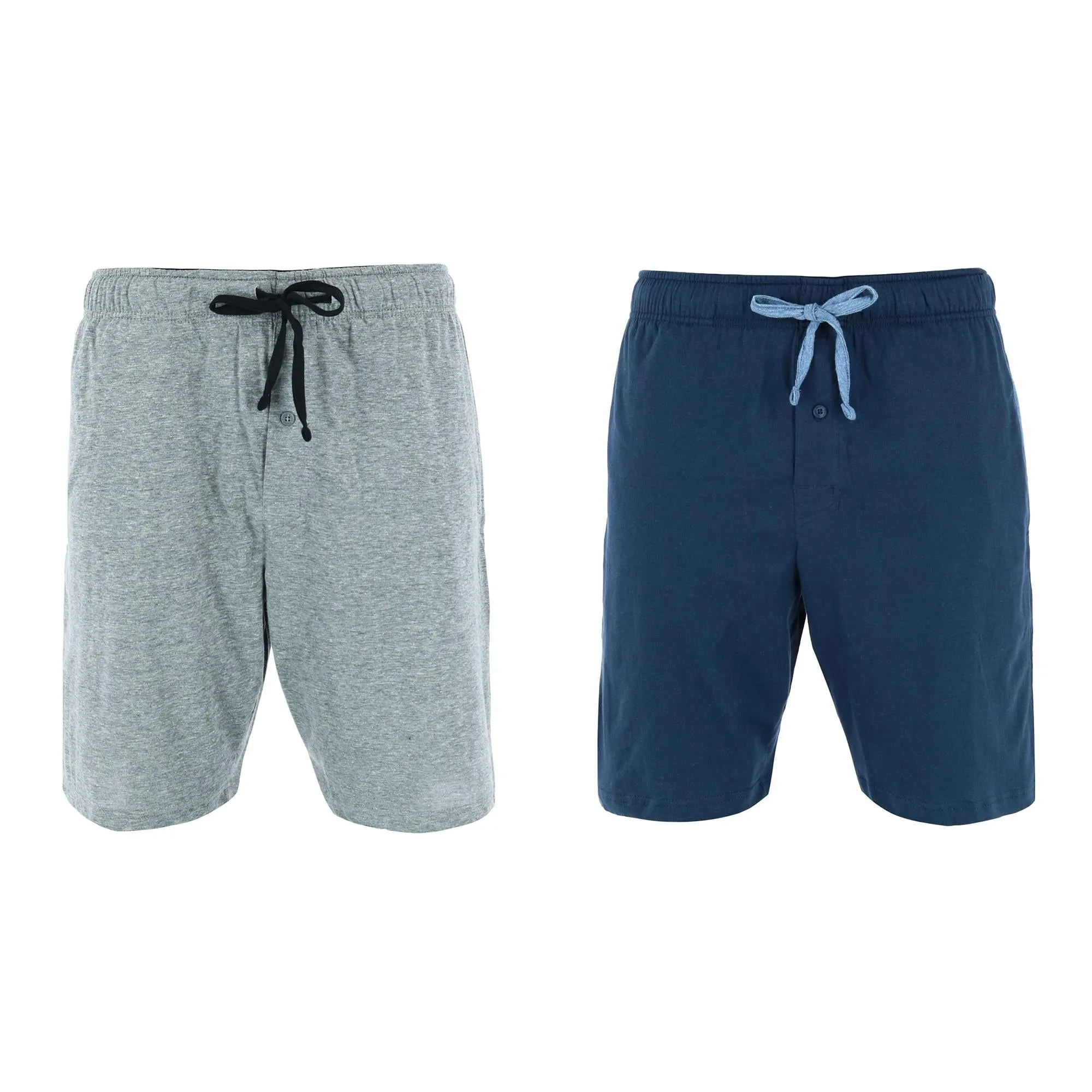 Herren Schlaf- & Lounge-Shorts aus Strick (Größen: groß & lang) - 2er Pack