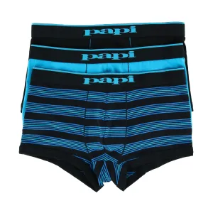 Herren Unterhosen Brazilian Cut mit Streifen und Uni (3er Pack)