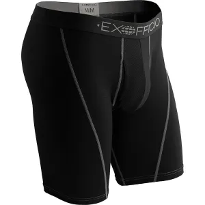 Herren Give-N-Go Sport Mesh Boxershorts mit 6-Zoll-Länge in Einfarbig Schwarz