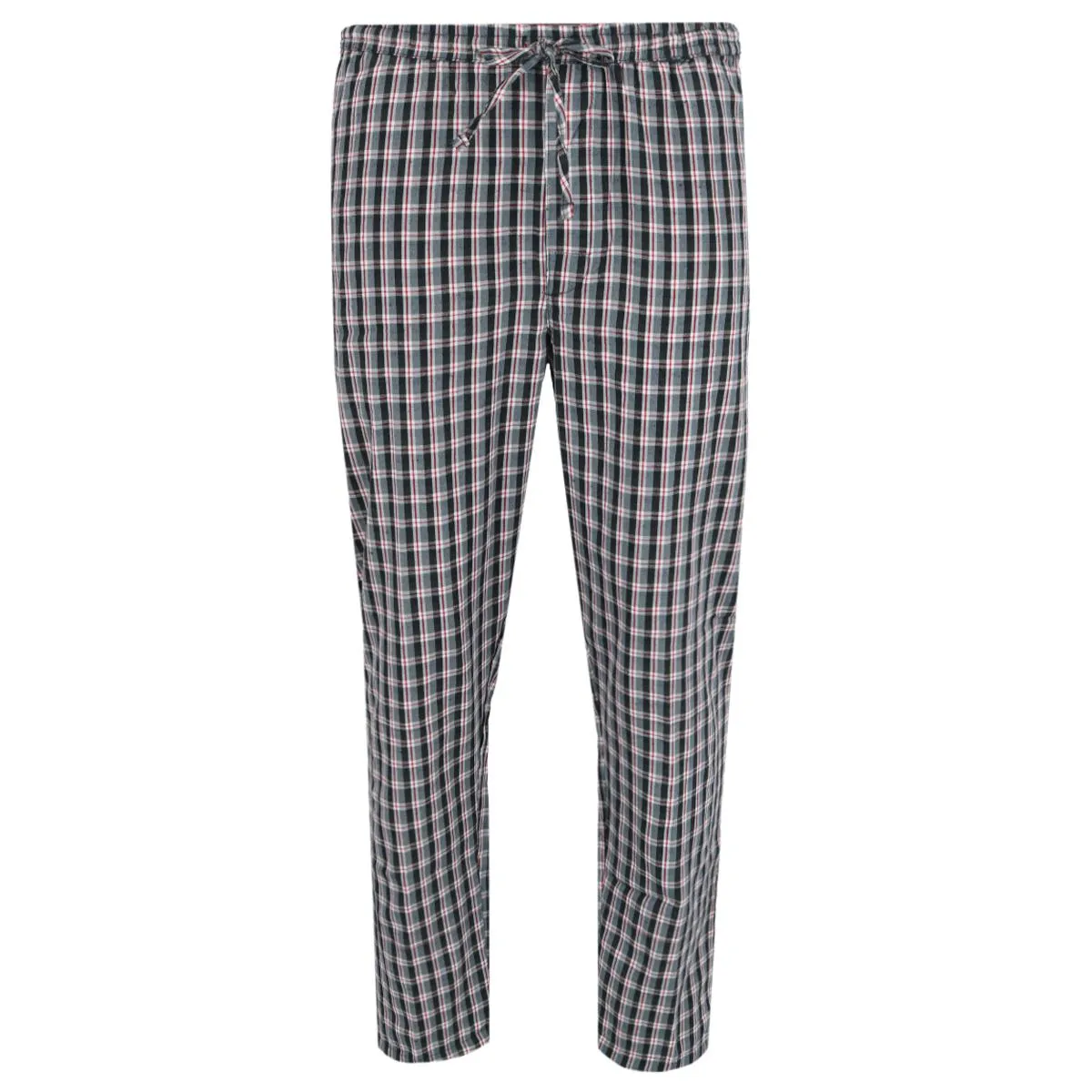 Herren Henley Kurzarm-Shirt und Karo-Pyjama-Hose Set