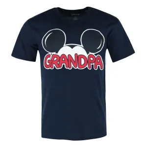 Herren Mickey Mouse Opa Familien T-Shirt