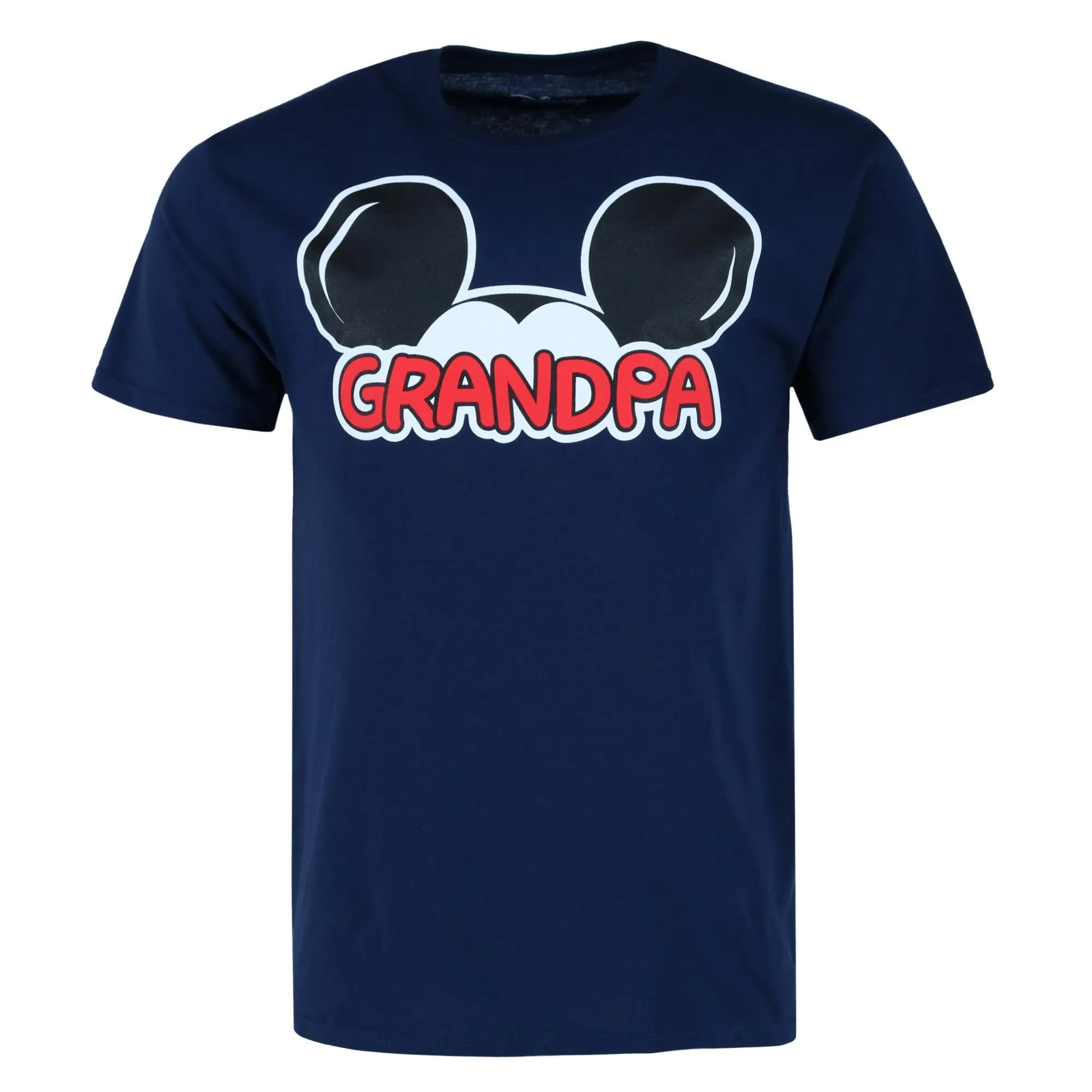 Herren Mickey Mouse Opa Familien T-Shirt