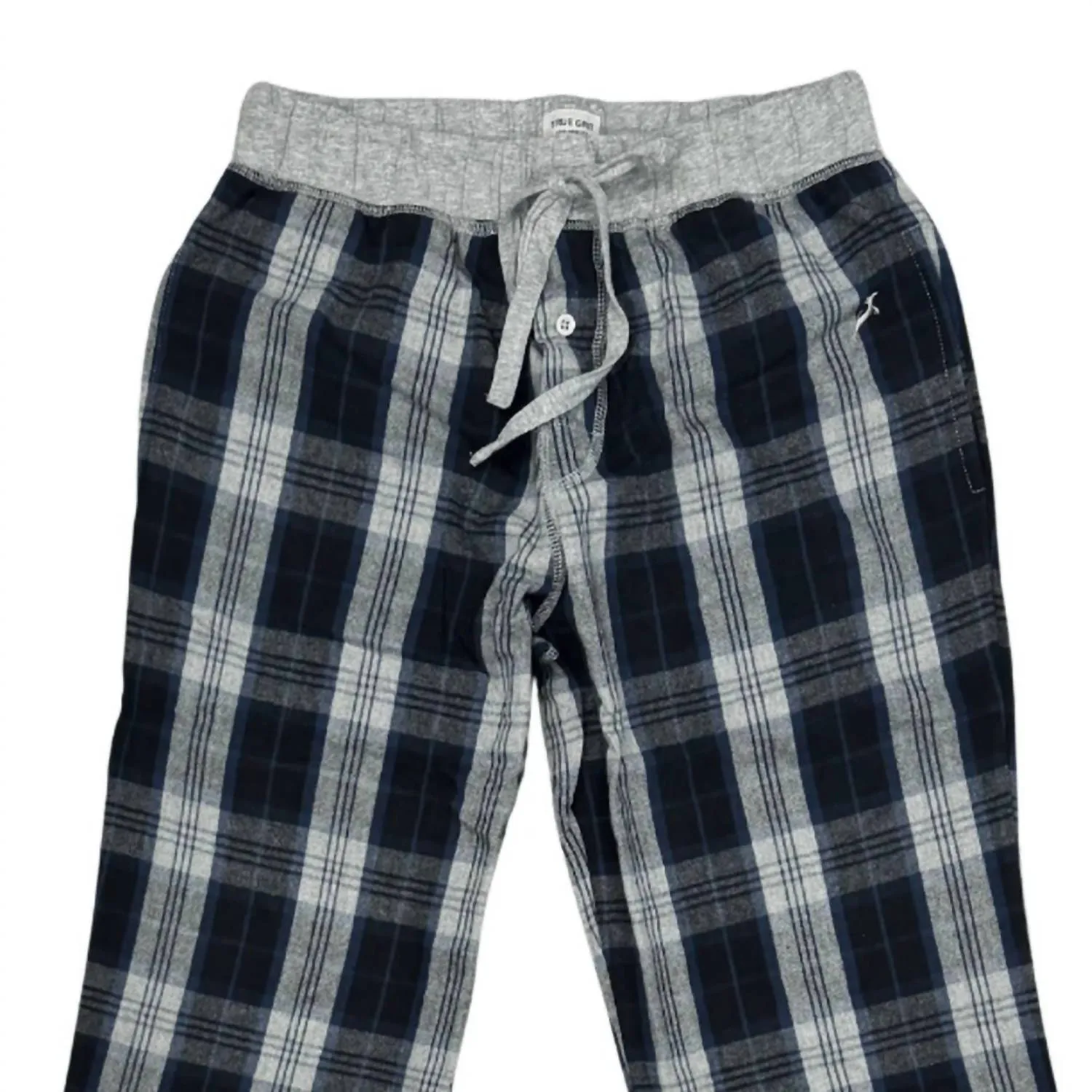 Herren Bergkaro-Flanellhose in Blau Multi