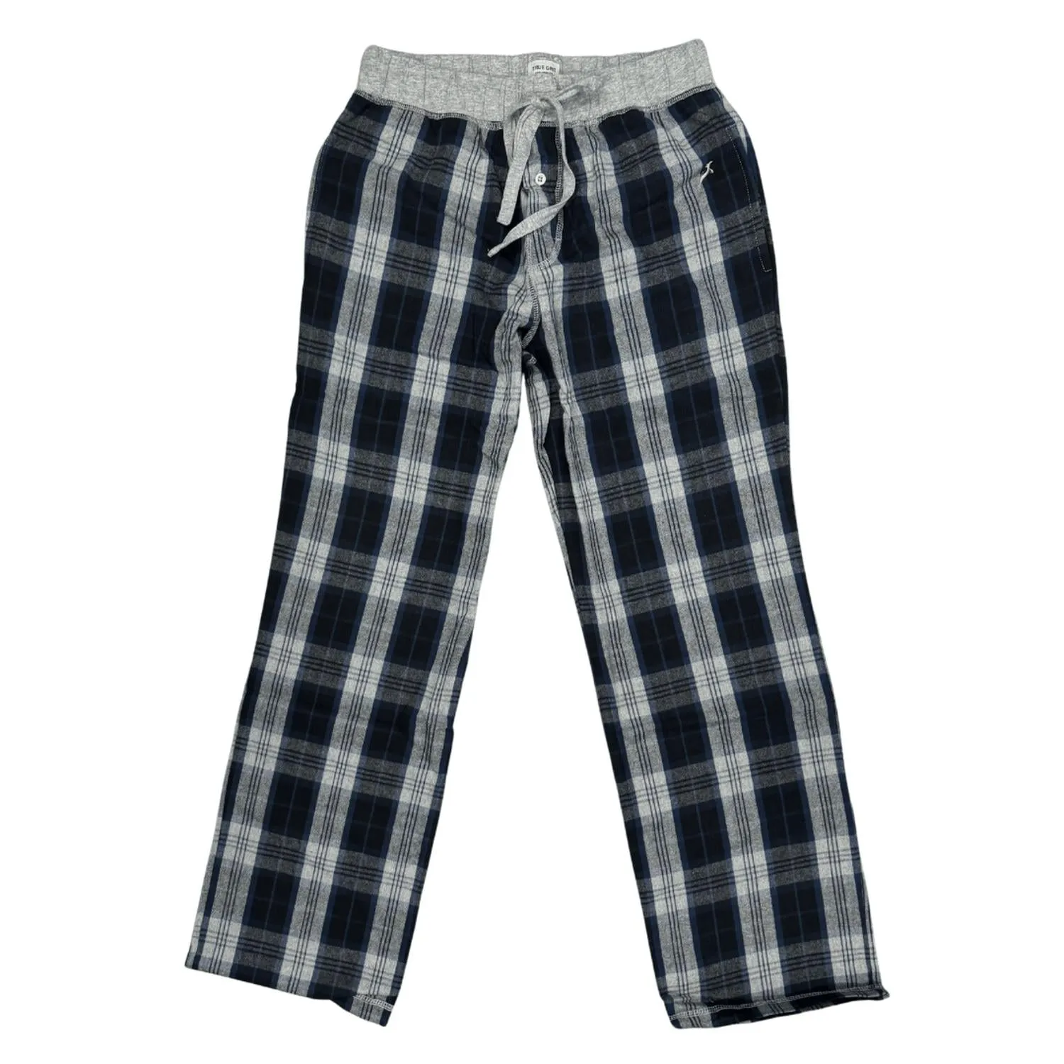 Herren Bergkaro-Flanellhose in Blau Multi