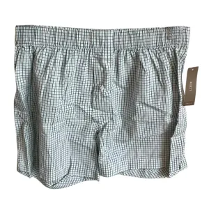 Herren Boxershorts mit Muster in Grün/Weiß