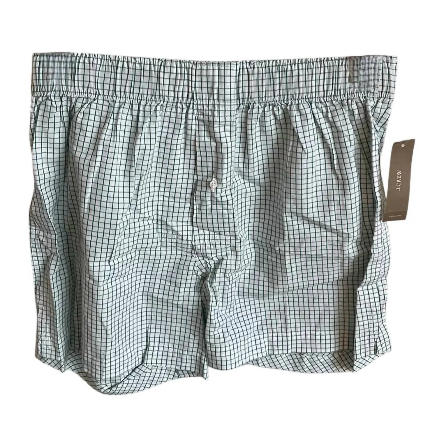 Herren Boxershorts mit Muster in Grün/Weiß