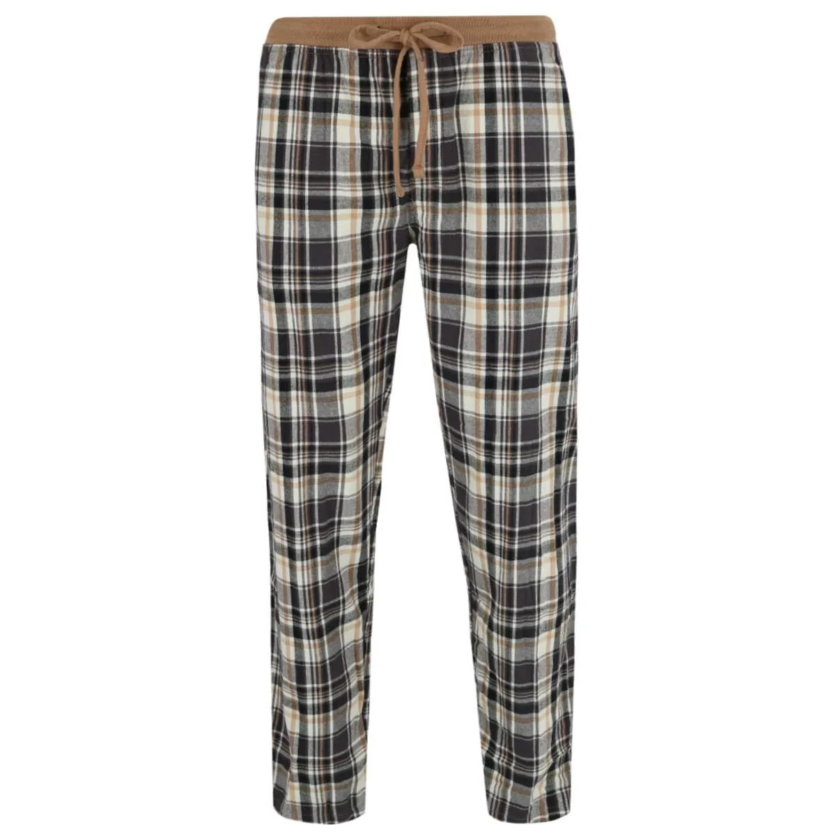 Herren-Pyjama-Set mit kurzen Ärmeln und Flanellhose