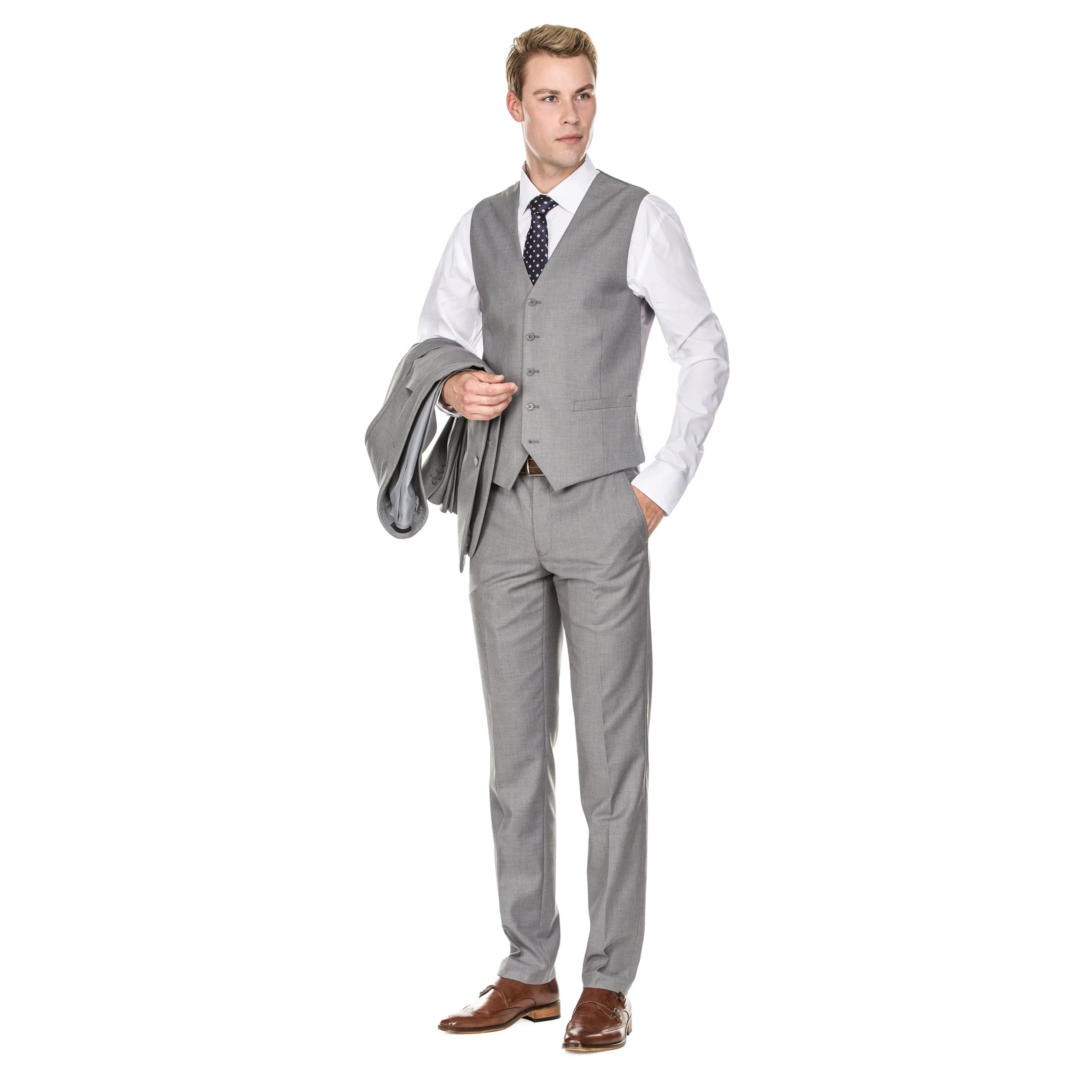 Herren Signature 3-teiliger Slim Fit Anzug