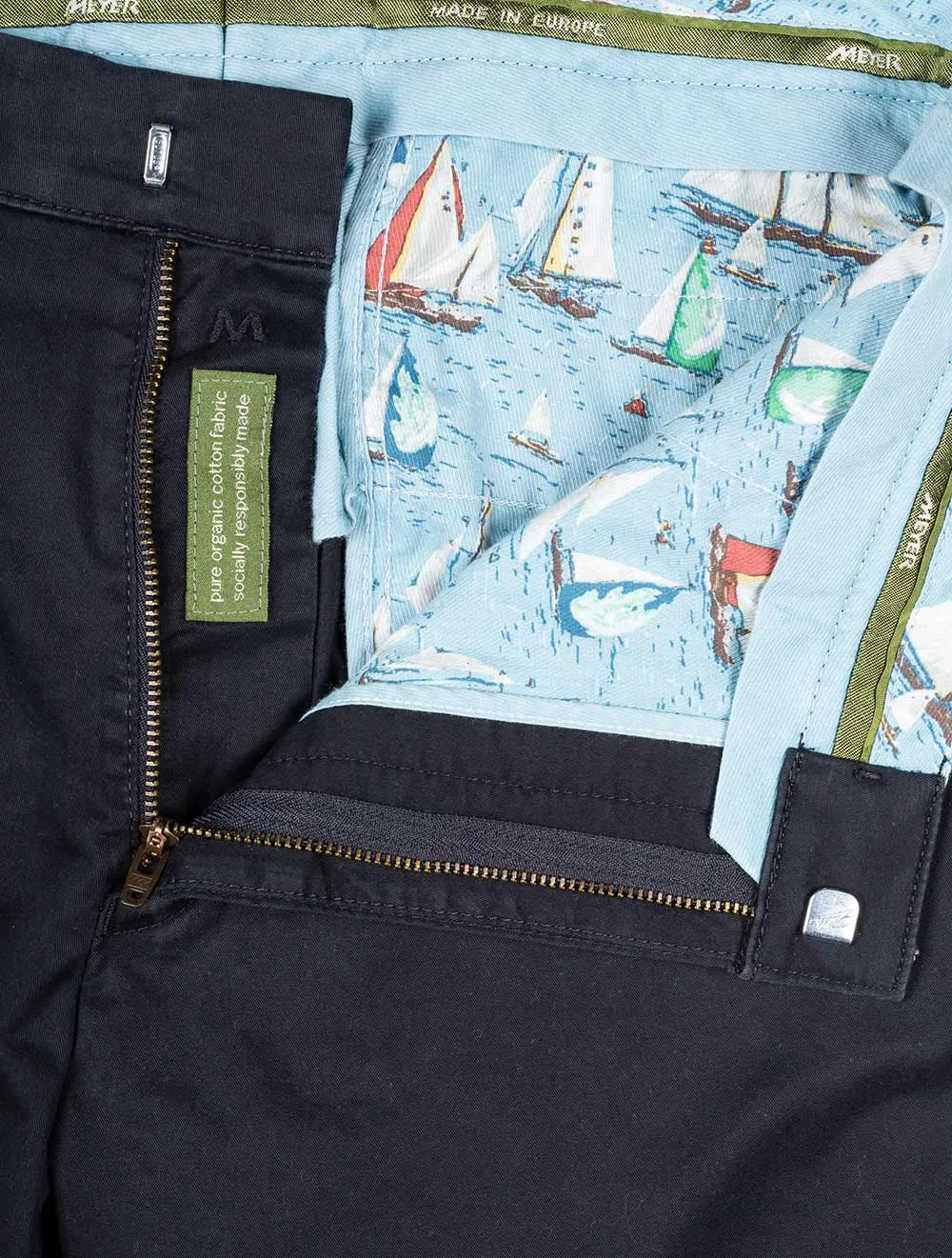 Meyer B-Palma Baumwoll-Shorts Marineblau