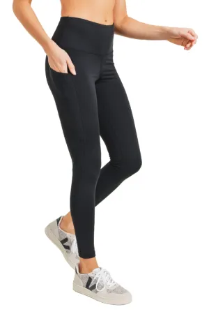 Mono B Essential High Waist Panel Leggings APH3121 Und Plus