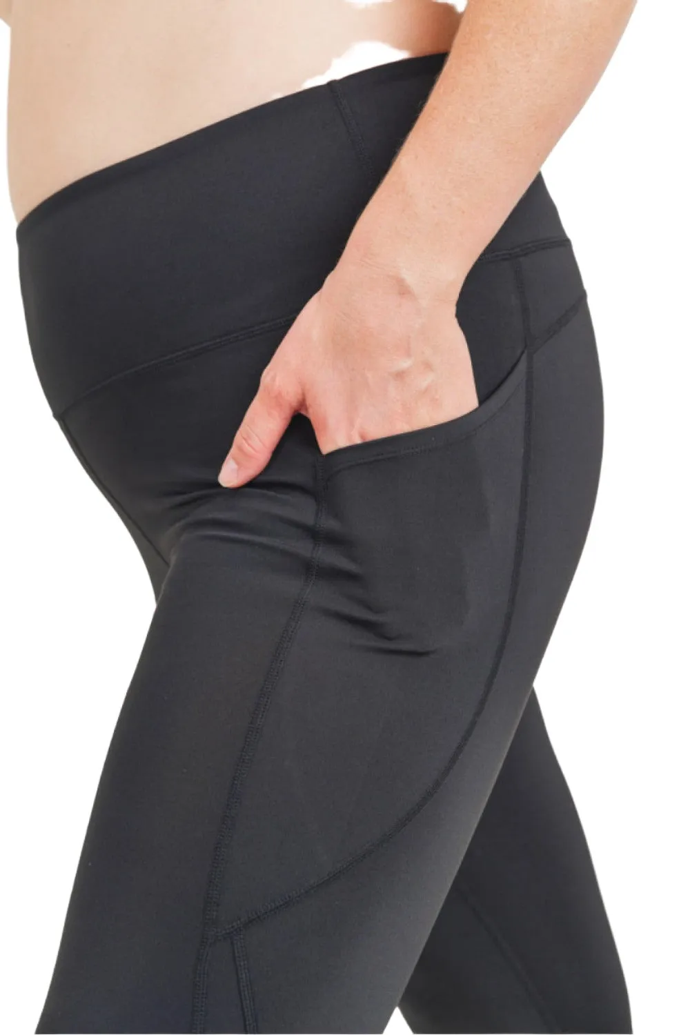 Mono B Essential High Waist Panel Leggings APH3121 Und Plus