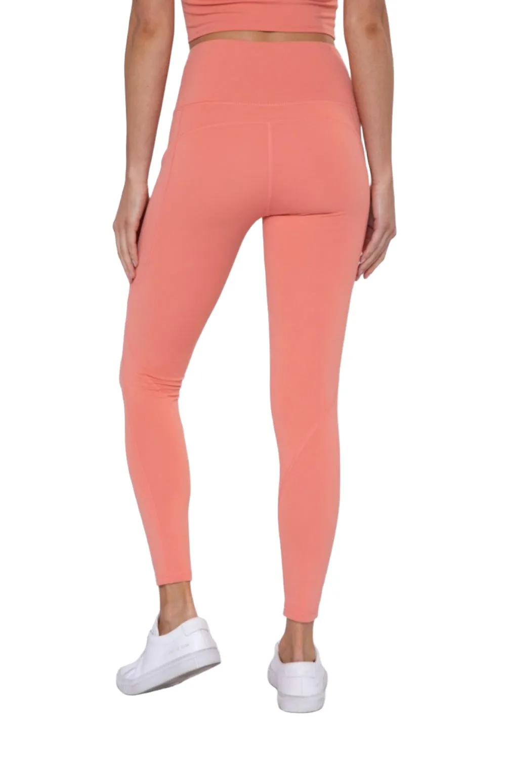 Mono B Essential High Waist Panel Leggings APH3121 Und Plus