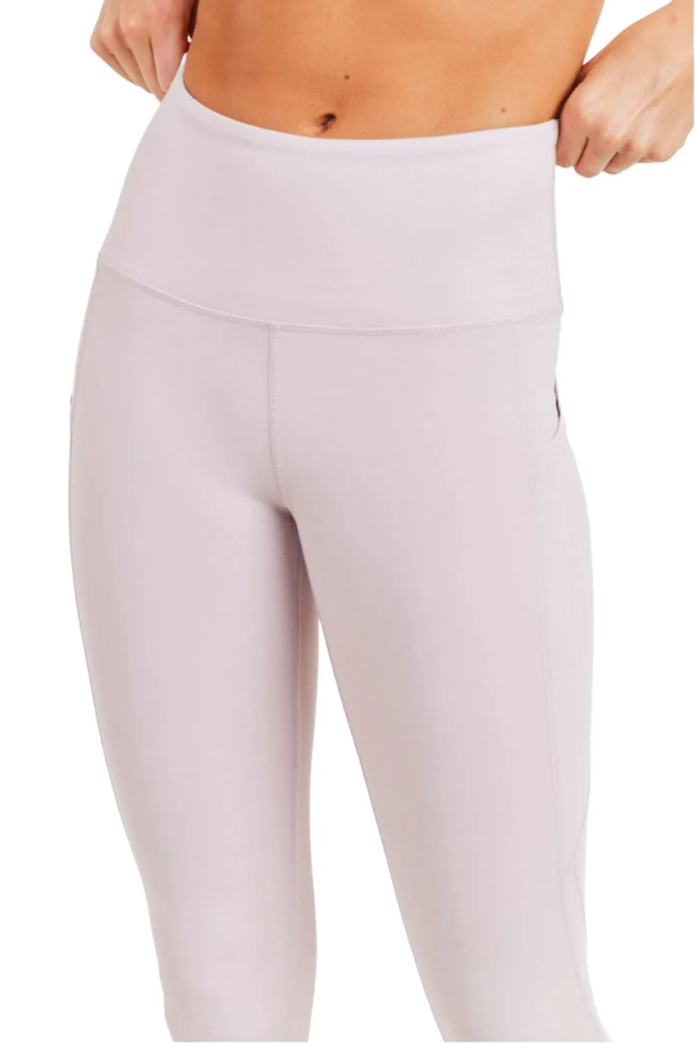 Mono B Essential High Waist Panel Leggings APH3121 Und Plus