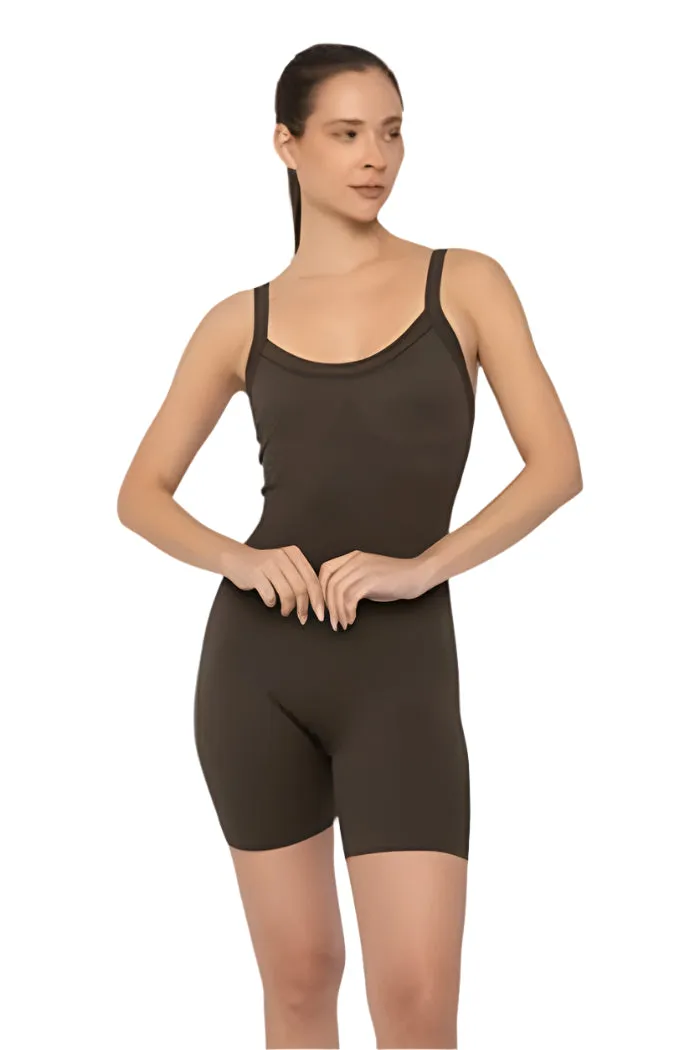 Mono B Ärmelloses Mikrogeripptes Unitard KP-B0906