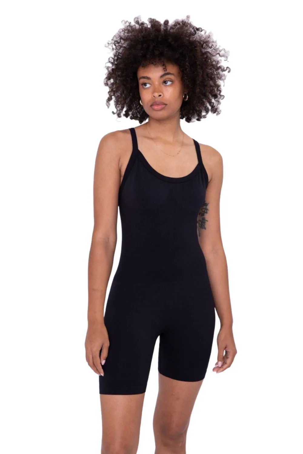 Mono B Ärmelloses Mikrogeripptes Unitard KP-B0906