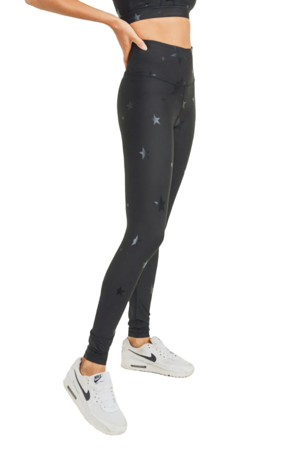 Mono B Stern Print Folien Legging APH2898 und Plus