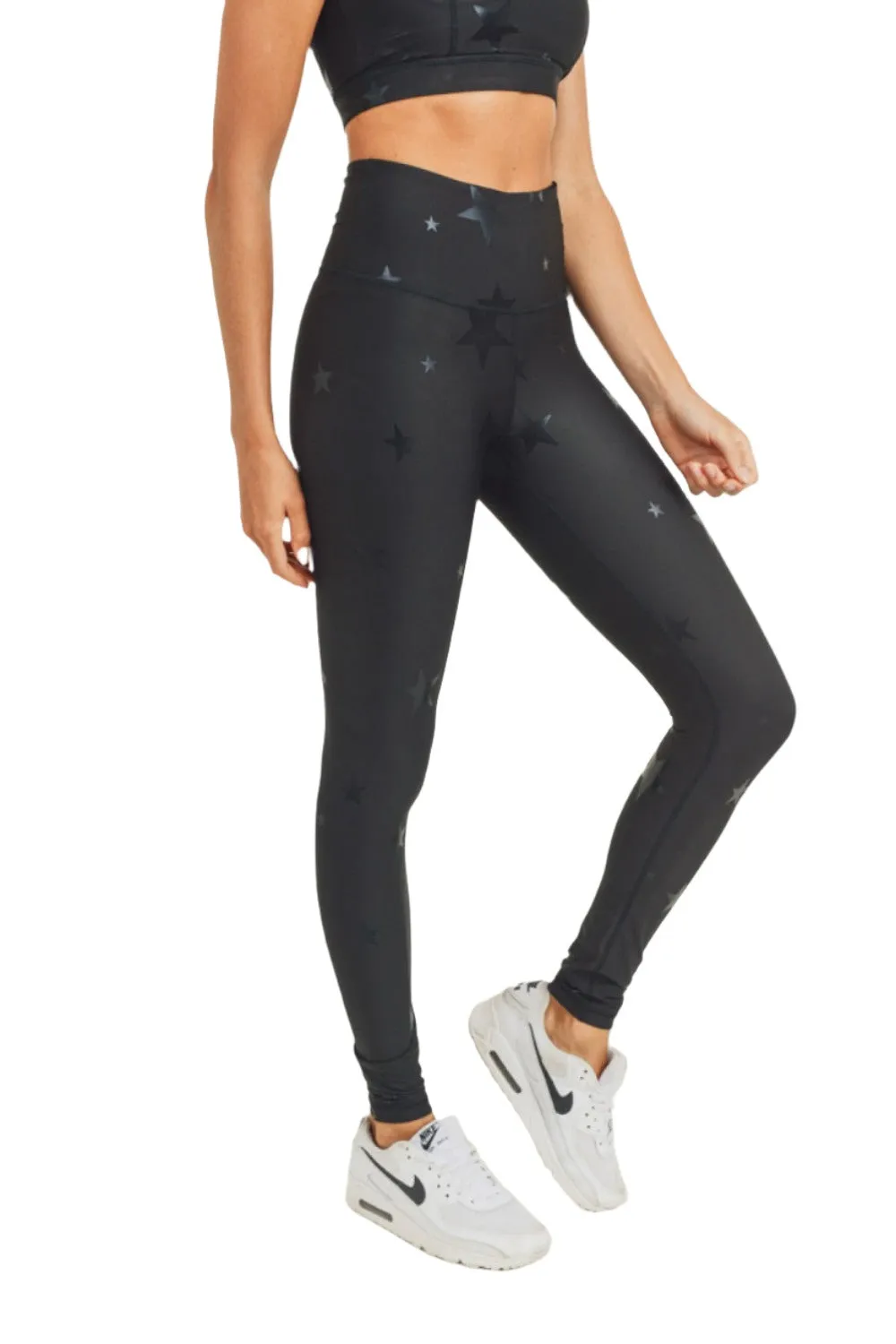 Mono B Stern Print Folien Legging APH2898 und Plus
