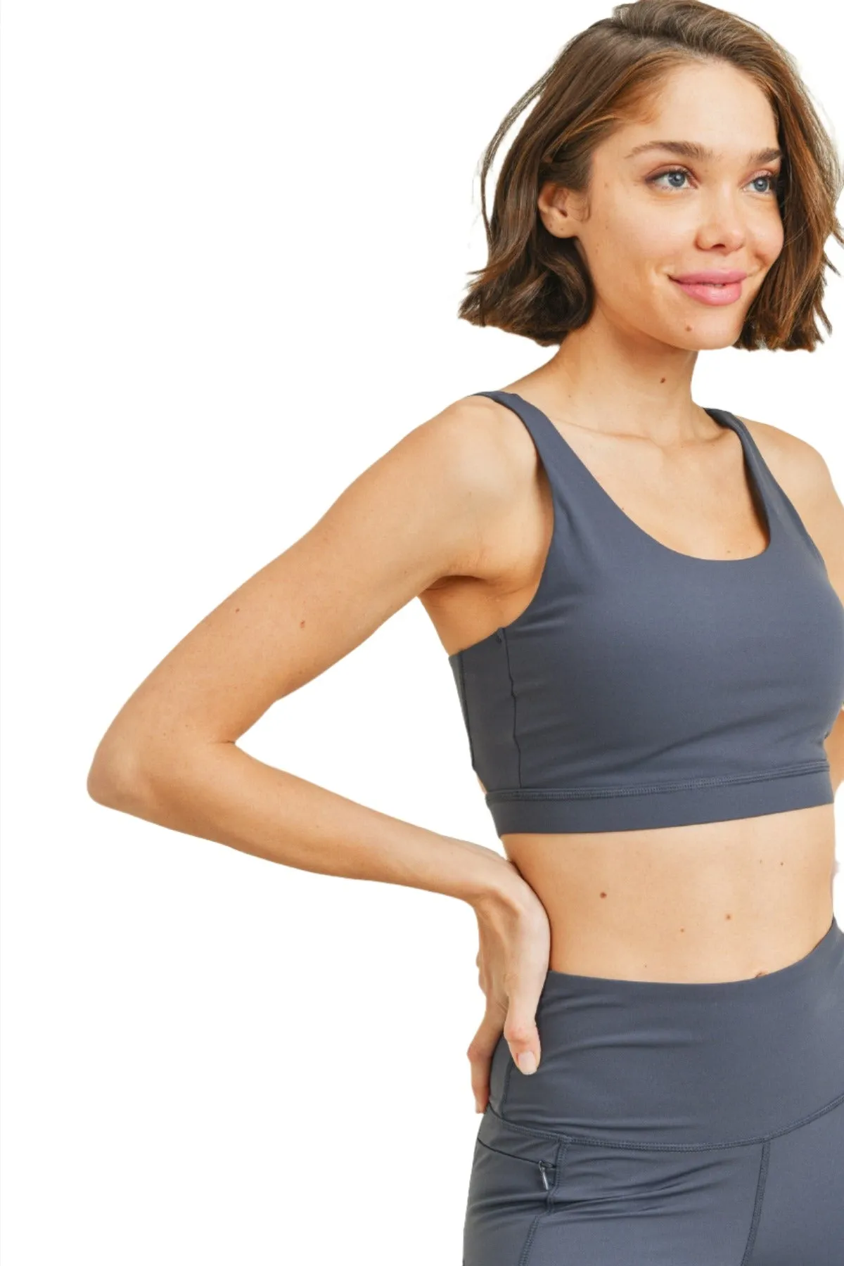 Mono B Twist Back Sport-BH Top AT8090