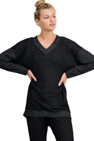 Mono B V-Ausschnitt Hacci Pullover KT11253
