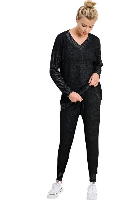 Mono B V-Ausschnitt Hacci Pullover KT11253