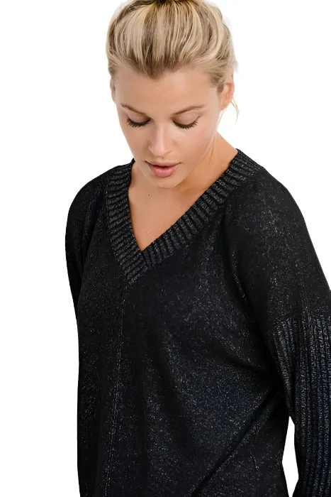 Mono B V-Ausschnitt Hacci Pullover KT11253
