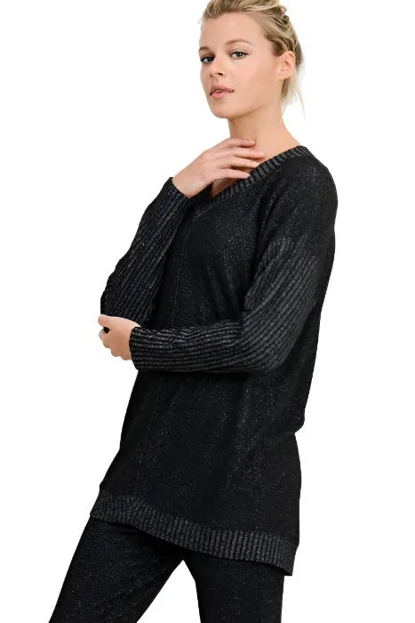 Mono B V-Ausschnitt Hacci Pullover KT11253