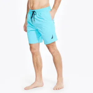Nautica Herren Big & Tall Einfarbige Schnelltrocknende Badehose Aqua Sky Nautica
