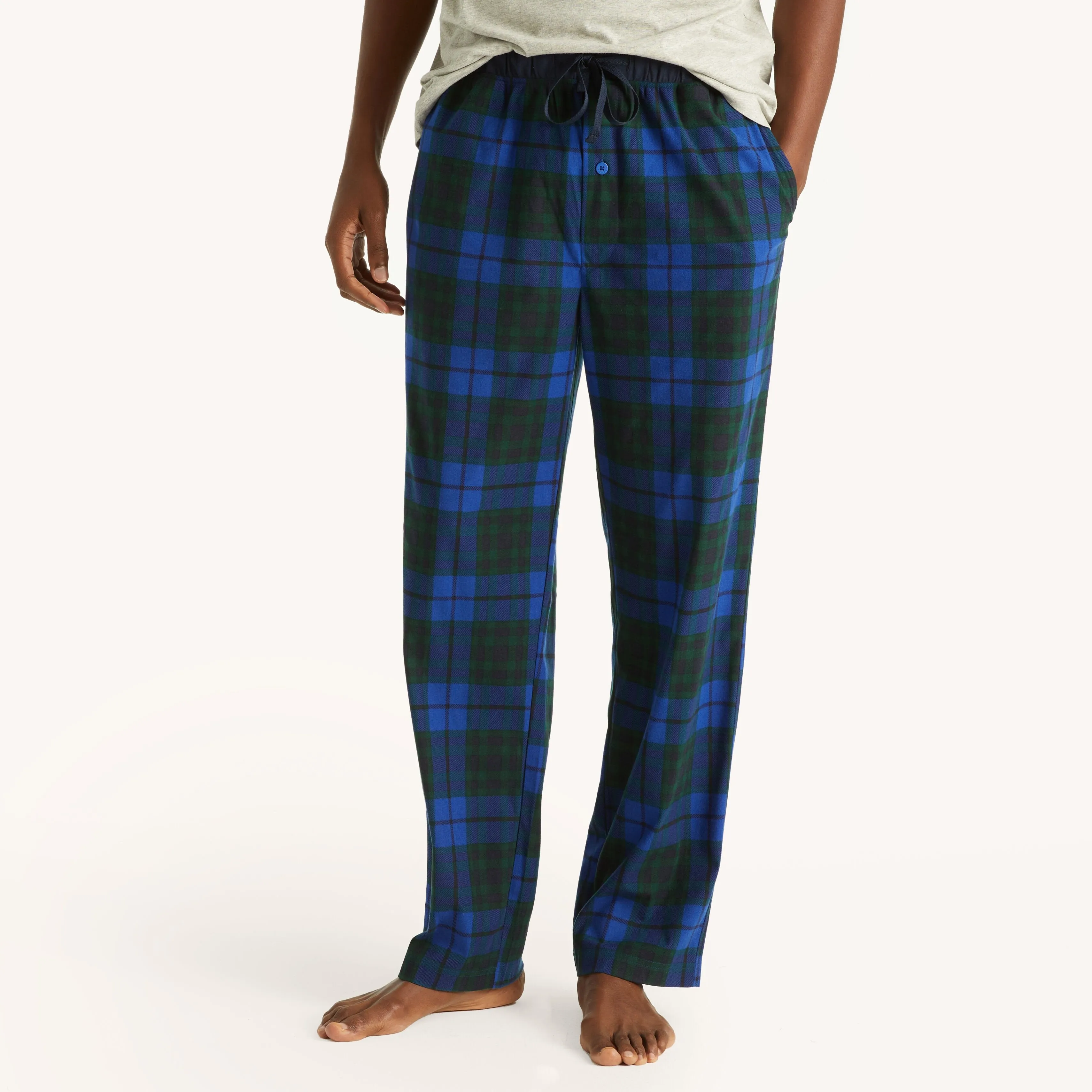 Nautica Herren Flanell Schlafanzughose mit Karomuster
