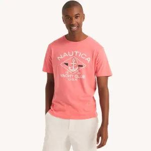 Nautica Herren Yacht Club Anker Grafik Schlaf-T-Shirt