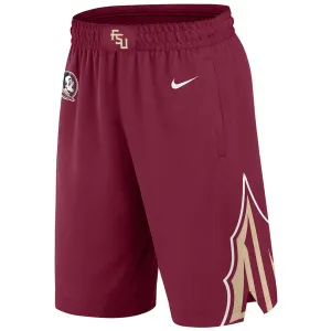 Nike Herren 2024 Arrowhead/Seminole Logo Design Replika Basketball Shorts - Granatrot