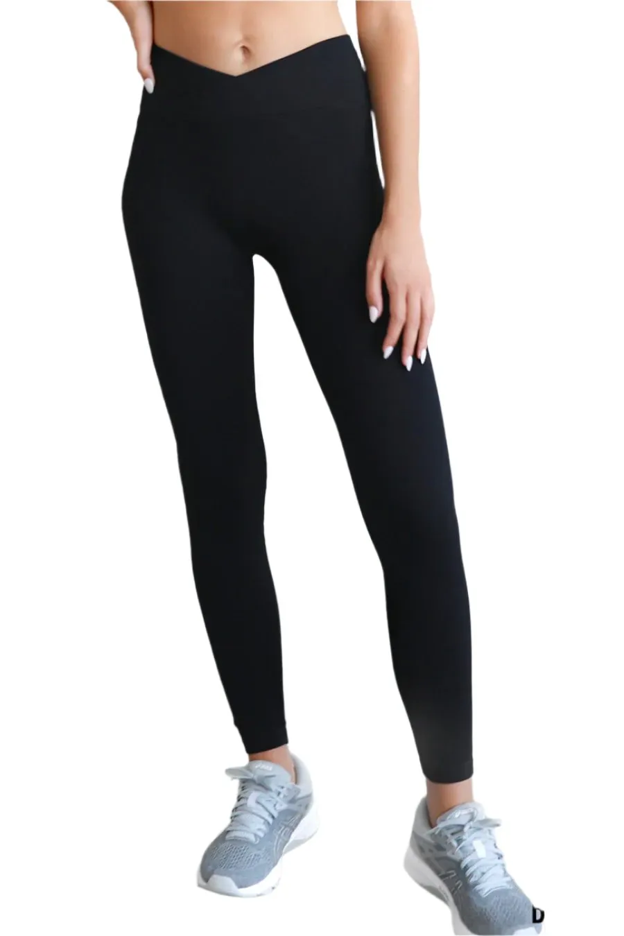 NikiBiki Rippen-Überkreuz-Waistband-Leggings NB8110