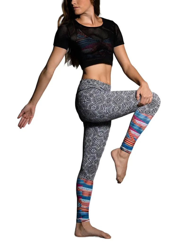 Onzie Hot Yoga Nahtloses Mesh Crop Top 3013 Schwarz