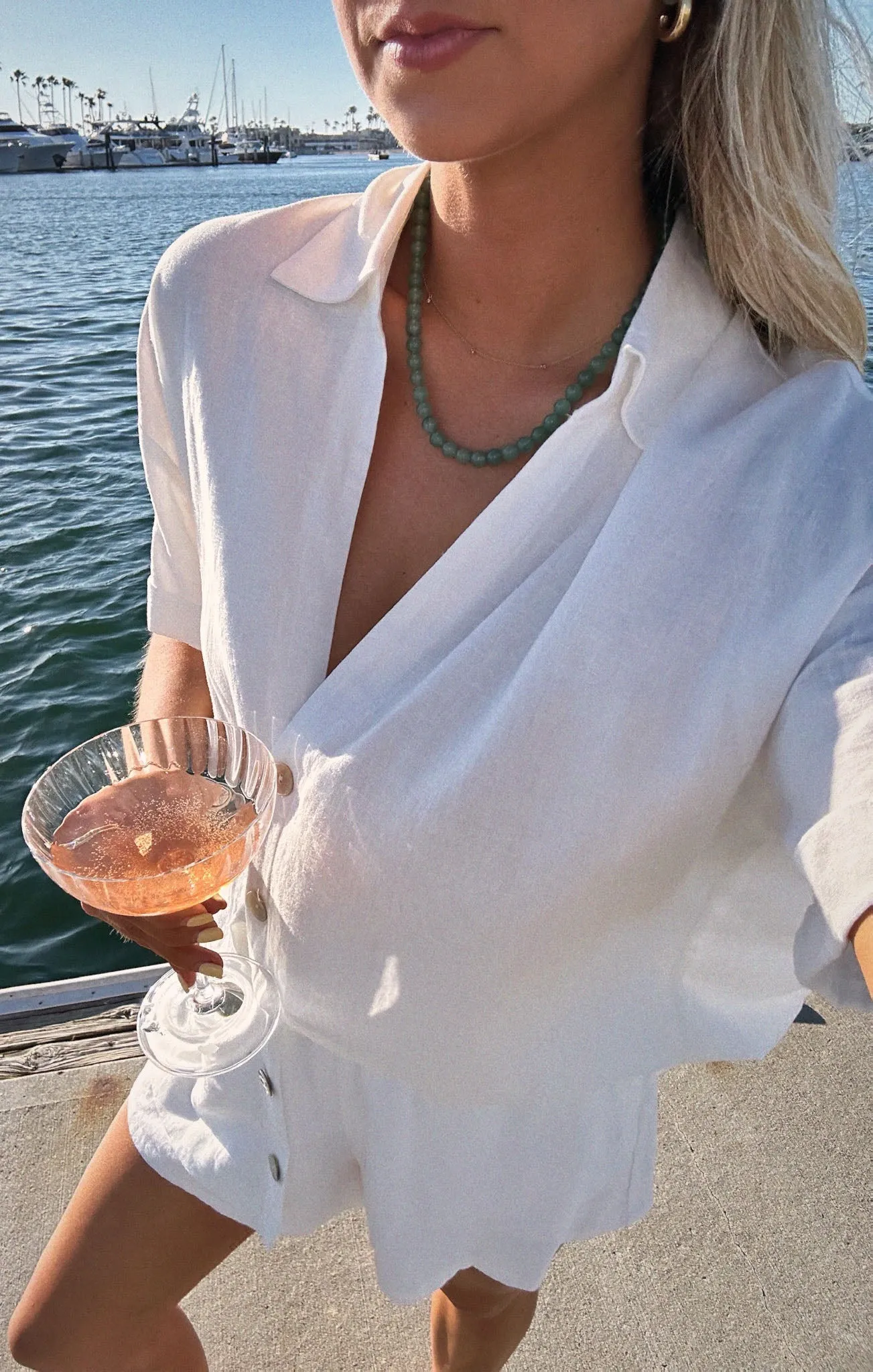 Parker Button Down ~ Weiße Leinen