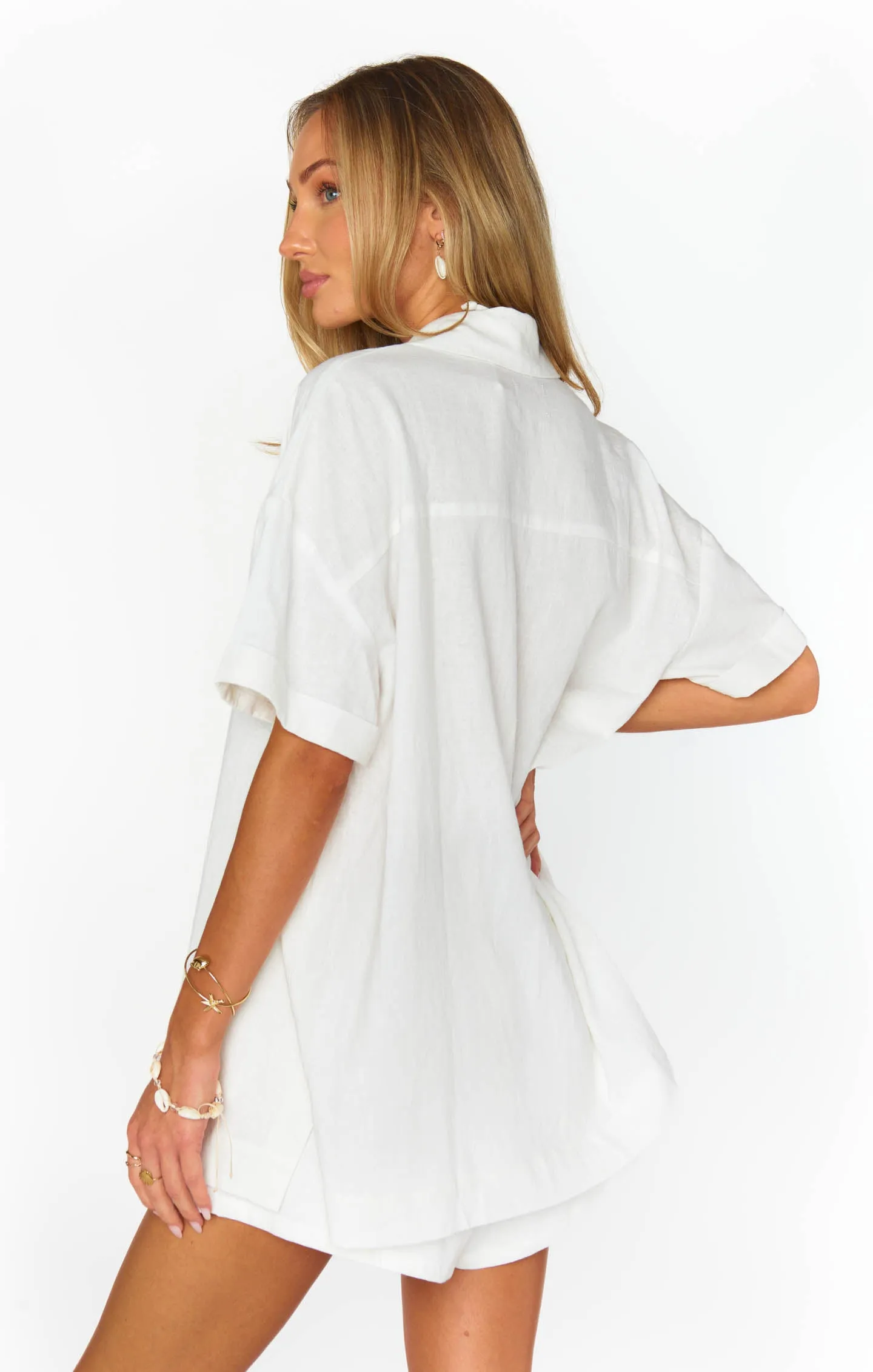 Parker Button Down ~ Weiße Leinen