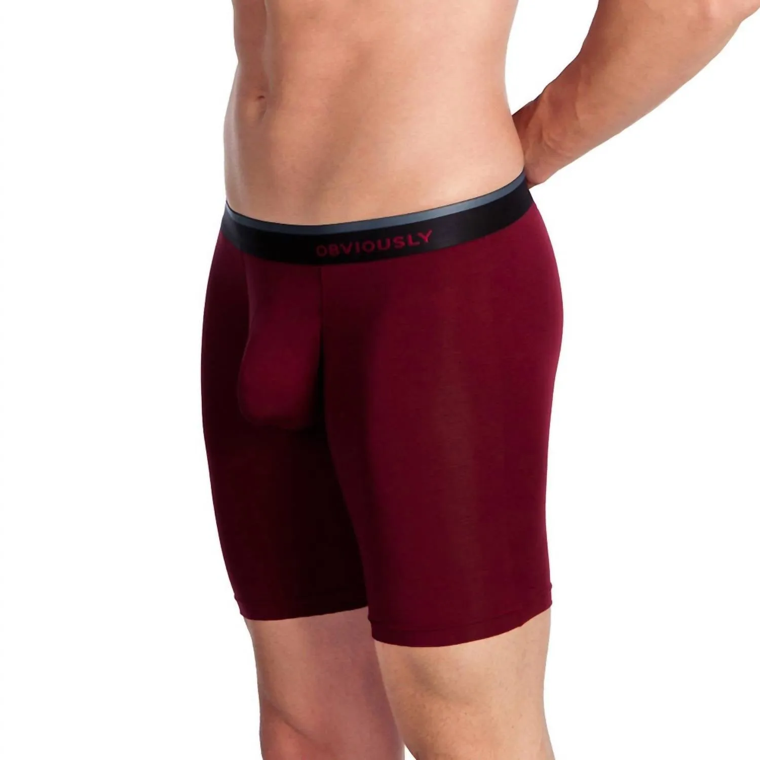 Primeman 9-Zoll-Boxerslip in Bordeauxrot