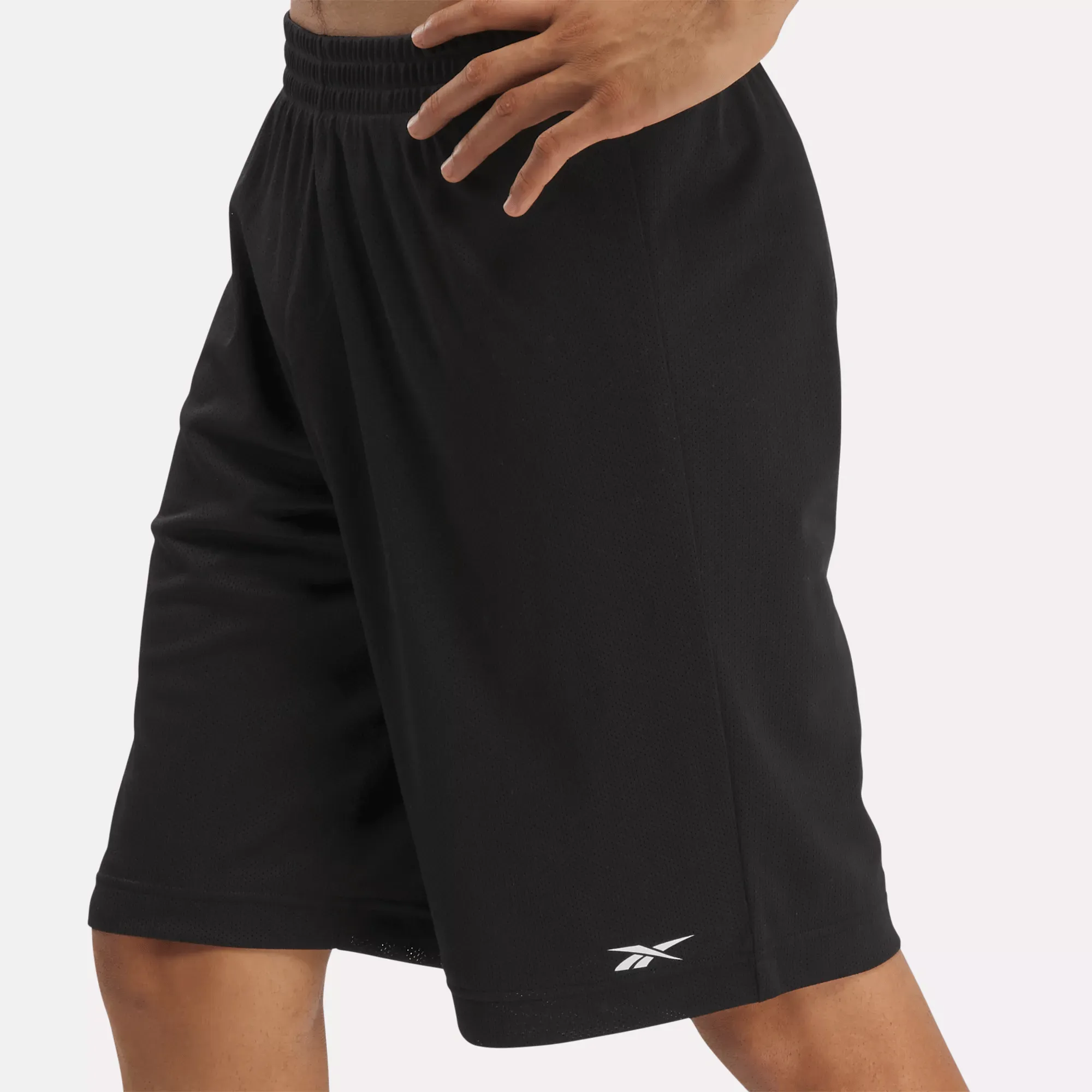 Reebok Bekleidung Herren Basketball Mesh Shorts mit Belüftungslöchern